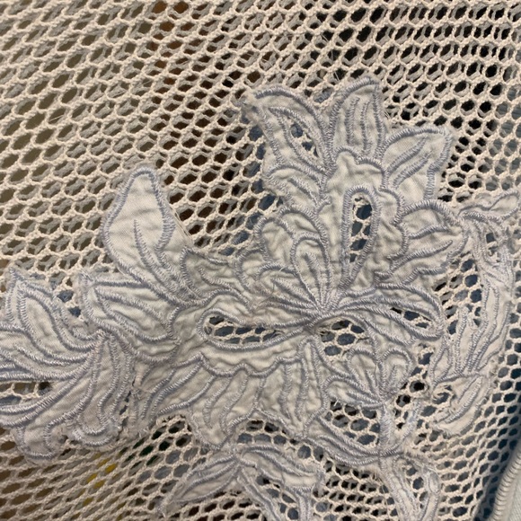 Anthropology Embroidered Cutwork Sweatshirt - Picture 9 of 11